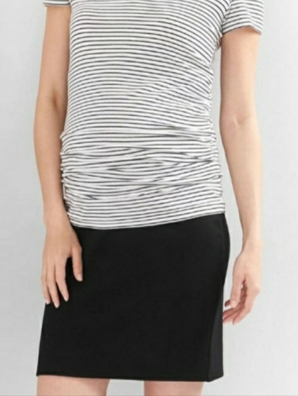 GAP Maternity Black Womens Ponte Pencil Skirt Size Small